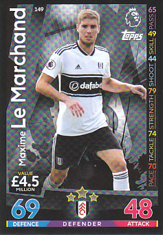 Maxime Le Marchand Fulham 2018/19 Topps Match Attax #149